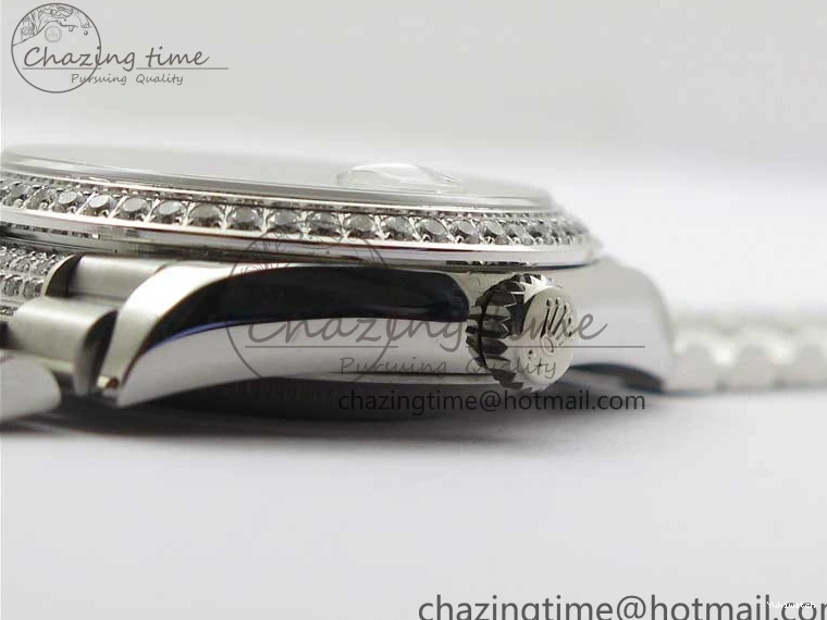 President Dial Crystal SS White Crystal Bracelet MOP on Best SS 128239 Edition Day-Date 36mm Marker A2836 BP 0117